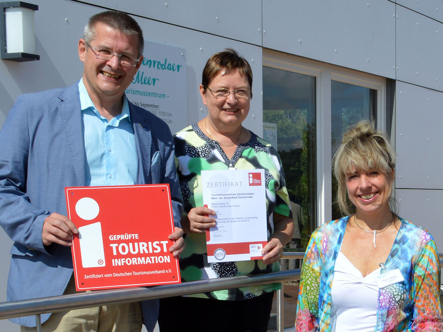 Tourismuszentrum Zeulenrodaer Meer mit "I-Marke" zertifiziert